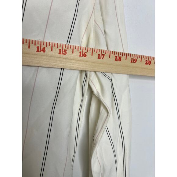 IZ California Women's Button Up Striped Long Sleeve Blouse Size M - Picture 8 of 8